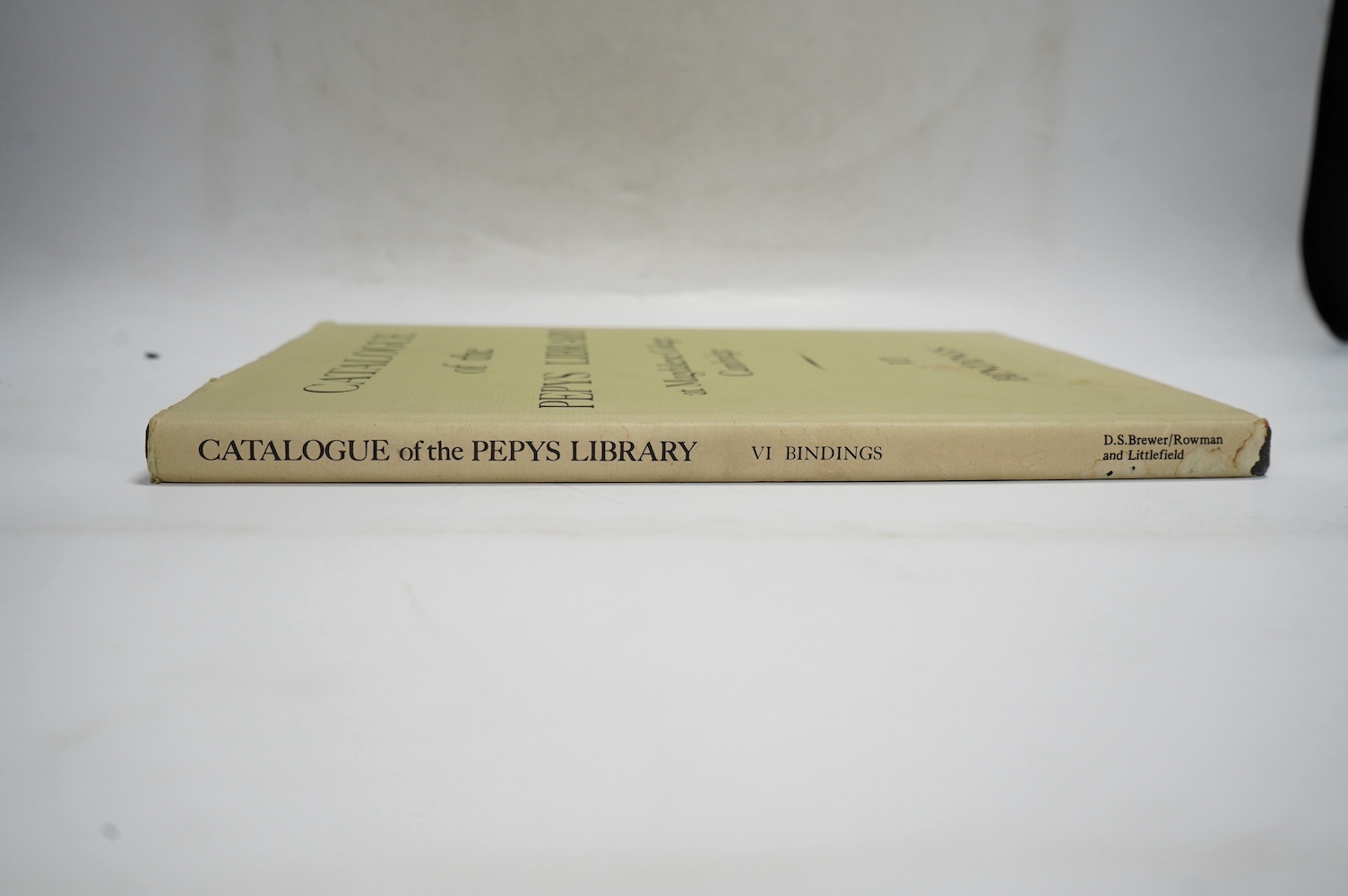 (Pepys, Samuel) Catalogue of the Pepys Library at Magdalene College, Cambridge. Volume VI: Bindings, compiled by the late Howard M. Nixon. coloured and mounted frontis. & 52 other plates (5 coloured and mounted) and 3 ot